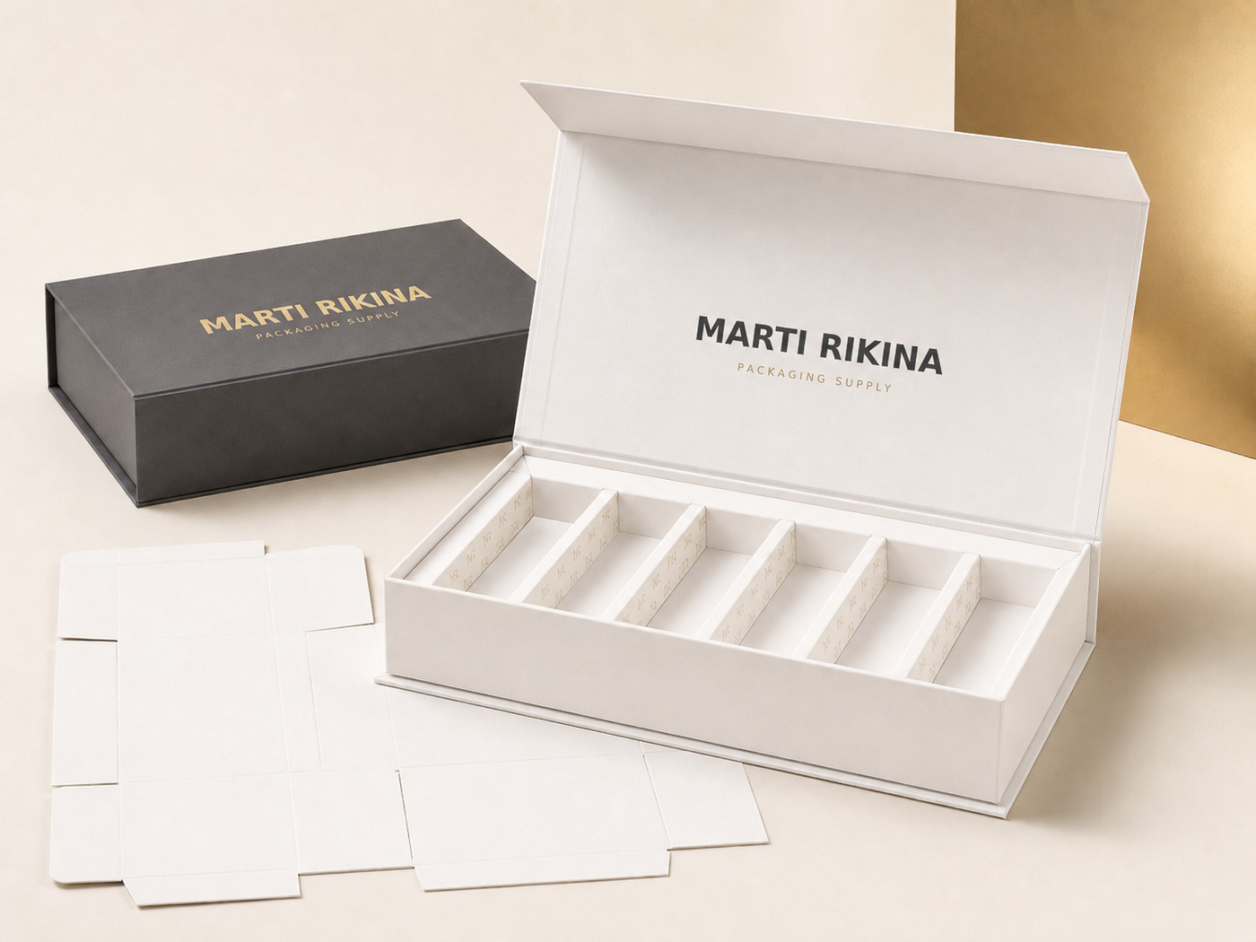 Folding Gift Box with Paper Insert