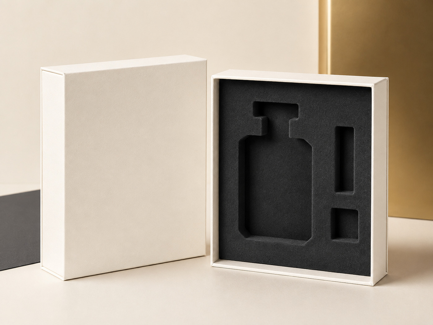 Lid and Base Box with Flocked EVA