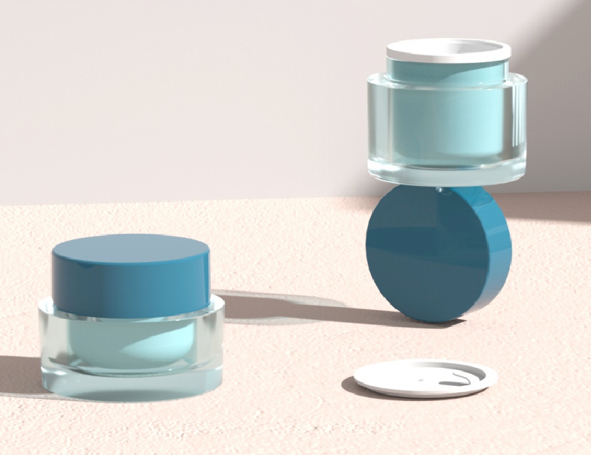 Luxury acrylic cosmetic jar packaging